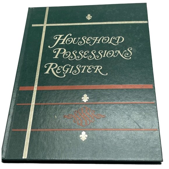 Household possessions register book Robert Patterson hardcover copyright READ - Picture 1 of 5